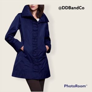 Rainforest Ruched-Front Travel Rain Jacket with a “Hidden Hood”